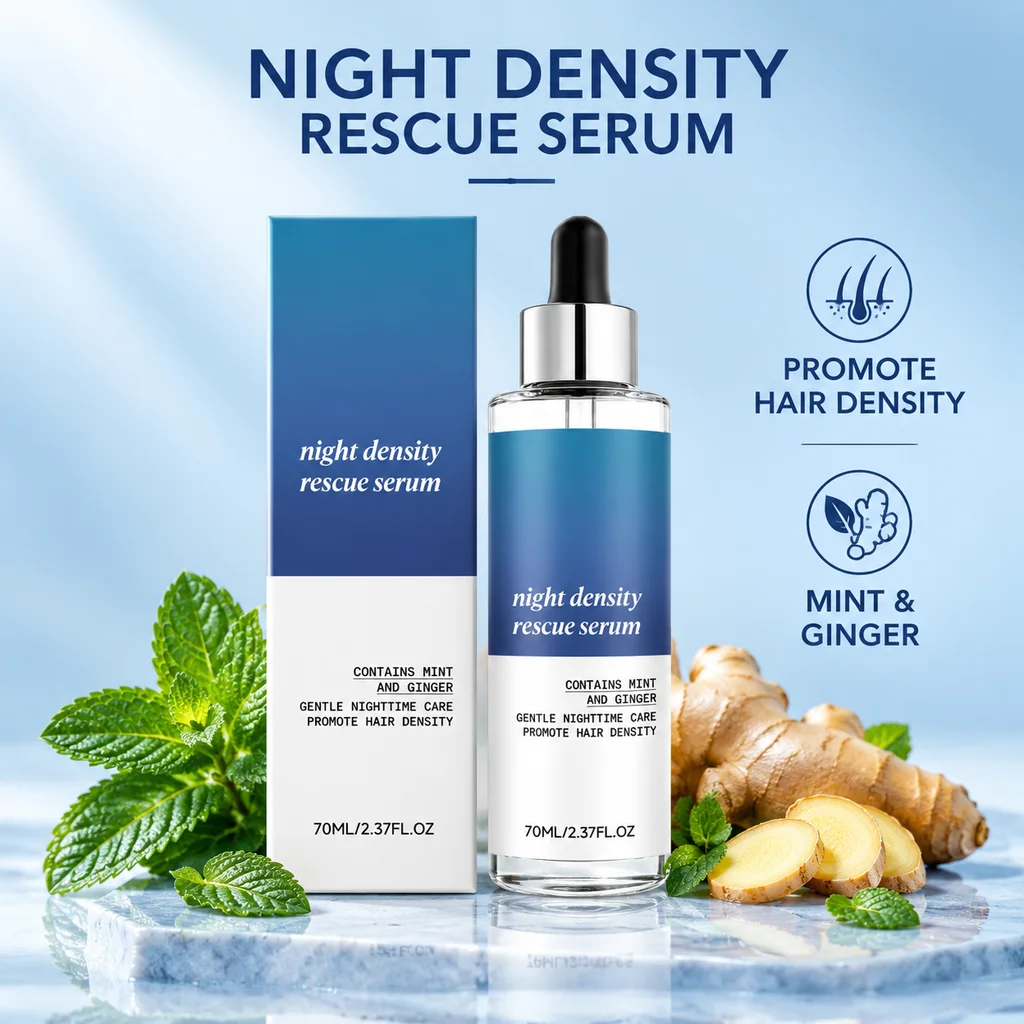Volumizing Hair Serum Ginger Mint Gentle Nourishes Scalp Essence Care Leave-in Conditioner For Fuller Looking Hair Lightweight