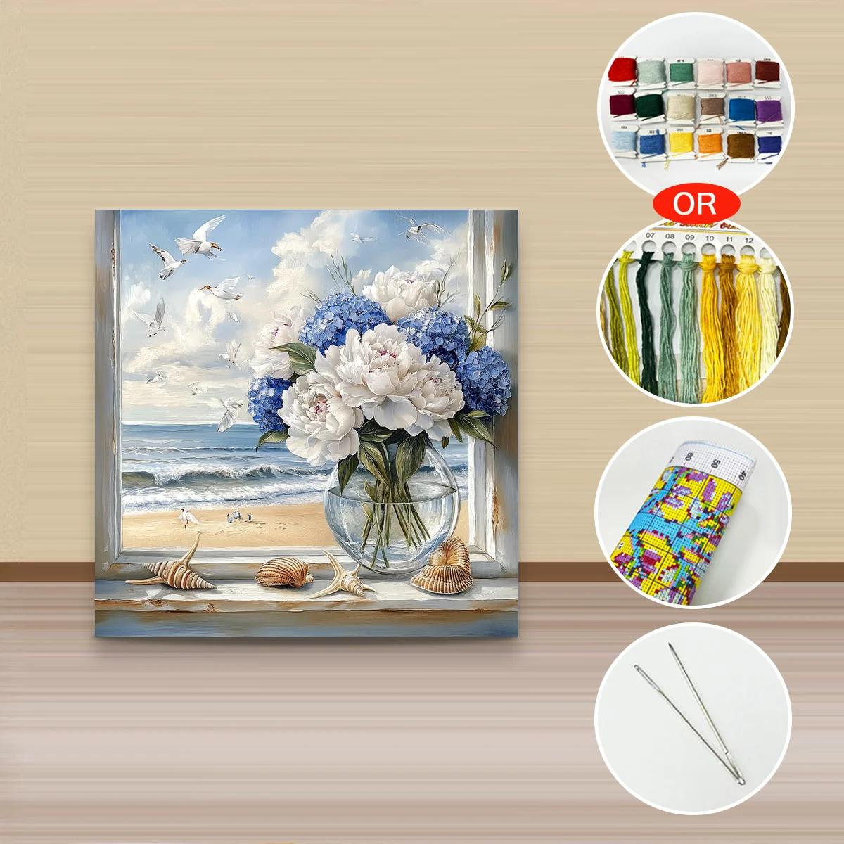1 Stück 30x30 cm/11,8 Zoll, 11Ct/14Ct Kreuzstich-Set, DIY Valentinstagsgeschenk, Stickerei-Set für Festivals, Porträts – Detail 4