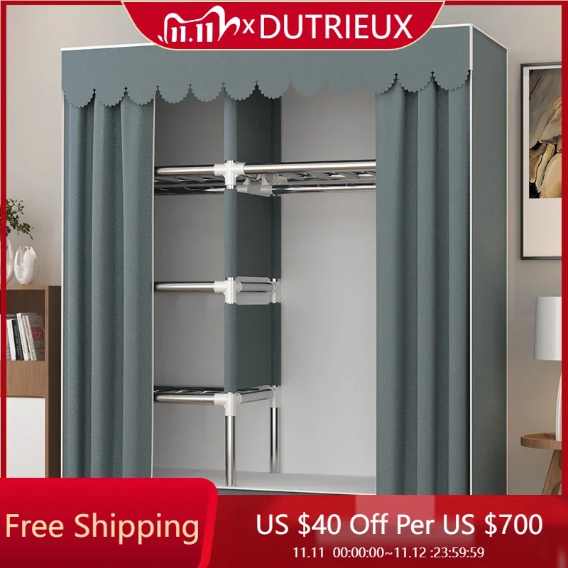 

Kids Clothes Storage Organizer Wardrobe Modern Luxury Portable Cabinet Home Wordrobe Bedroom Closets Szafy Hotel Furniture