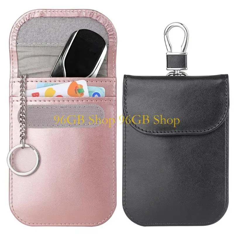 

Блокирующий чехол для ключей автомобиля, 96 ГБ, не защитный чехол для сигнала кражи, защита для кредитных карт, кожаный чехол с