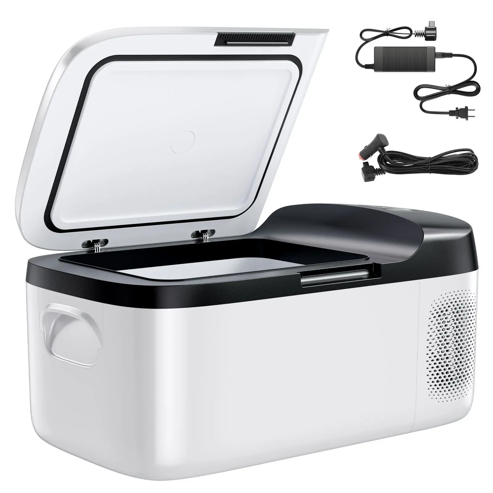 Car Refrigerator, DC 12/24V AC100-240V Compressor Electric Cooler, -4 DegreesF to 68 DegreesF Car Fridge with APP Control, 16