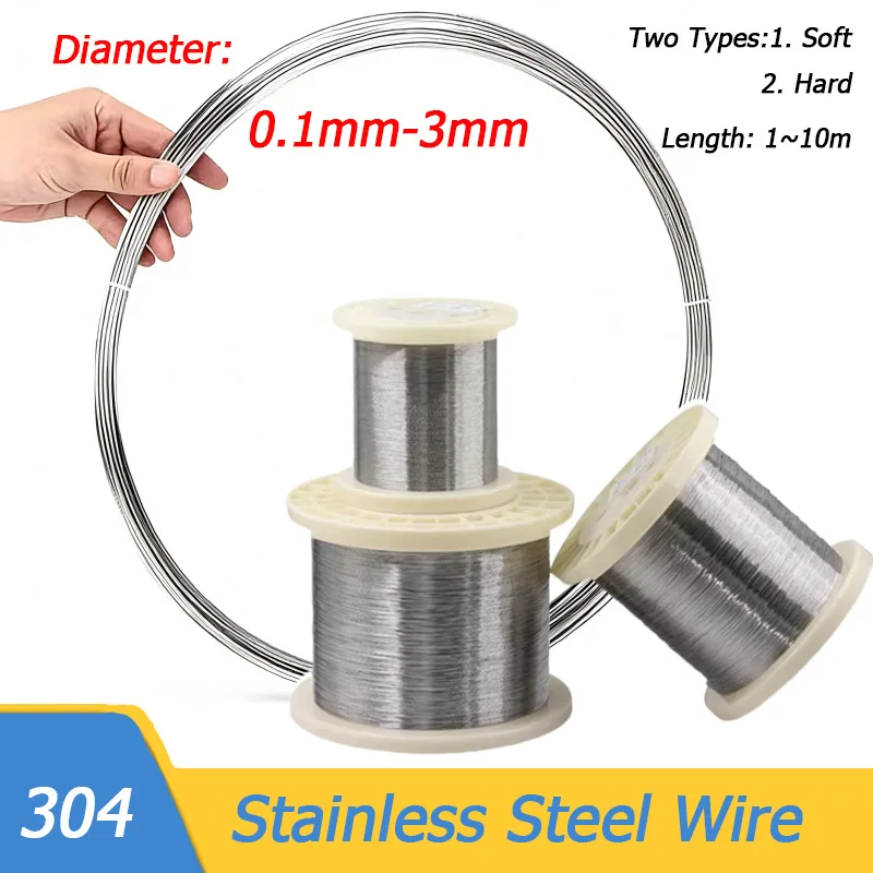 304 Stainless Steel Wire, Single Strand Binding, Soft Iron Wire Frame, Handmade DIY Waterproof And Rust Proof