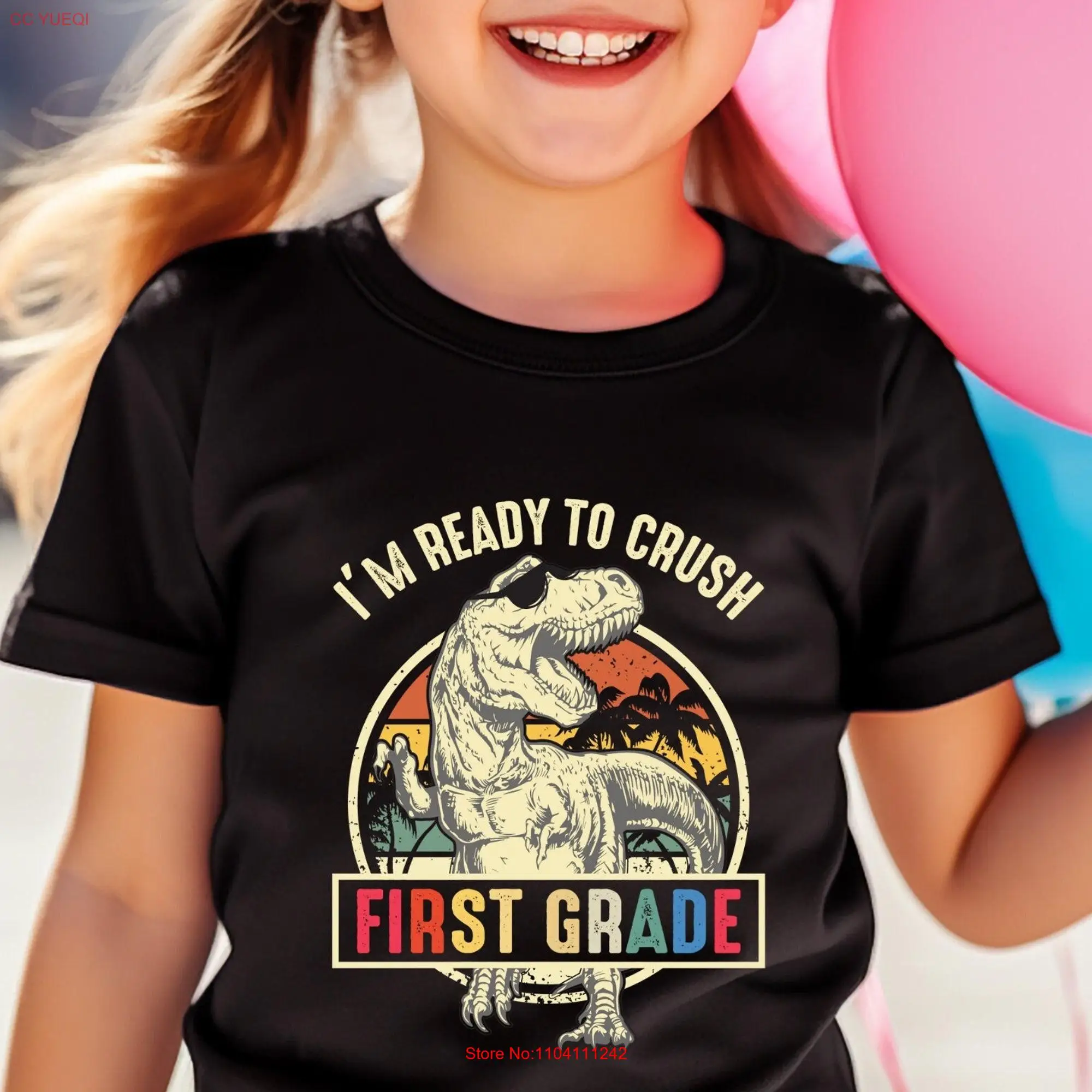 I'm Ready To Crush First Grade T Shirt 1st Day of School Back long or short sleeves