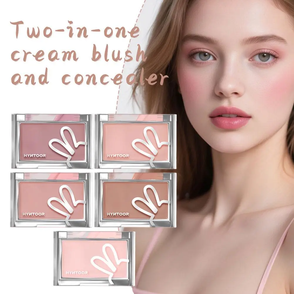 Hyntoor blush creme fosco hidratante cremoso nude bochecha matiz corretivo creme correção de tom de pele fácil de aplicar maquiagem facial