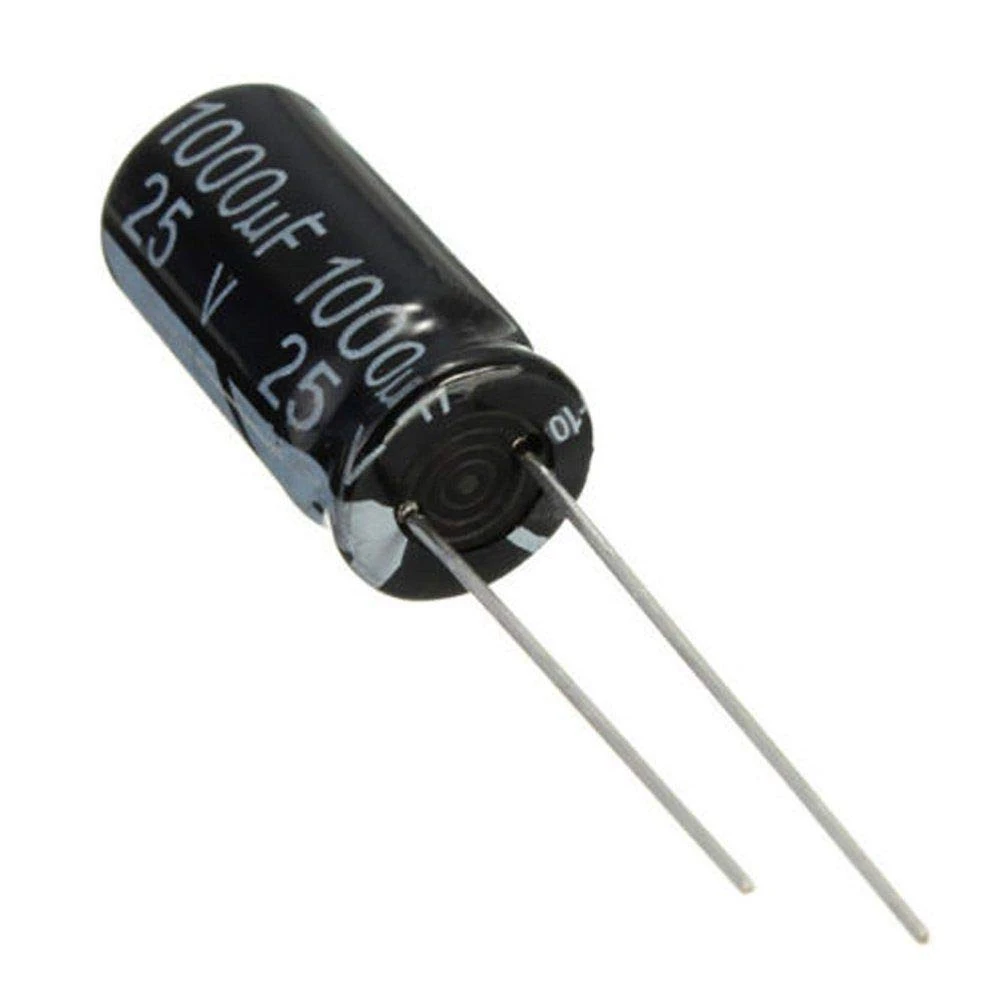 Capacitor eletrolítico 10x 1000uf 25v 105 ° c