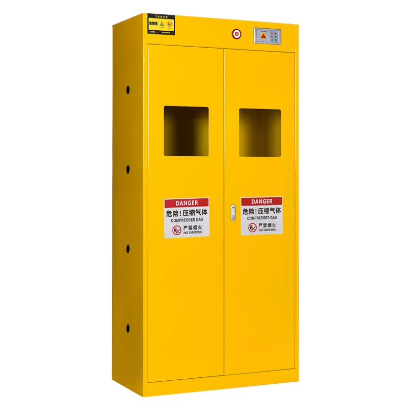 CabinetLab Furniture Fireproof 2 Cylinder       Cylinder Metal Storage Cabinet Yellow