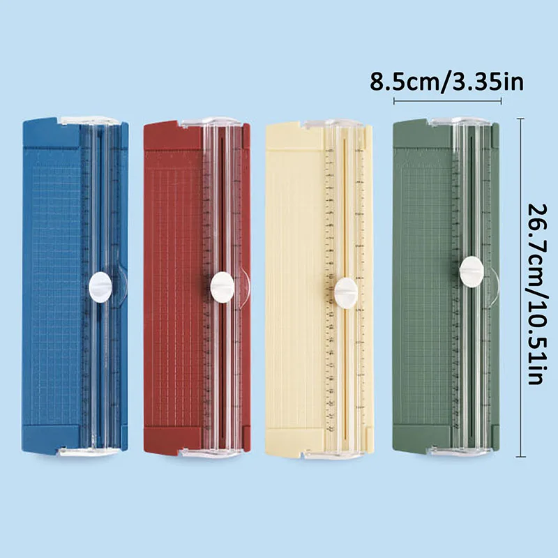 قطعة واحدة من قاطع الورق ثنائي الاتجاه متعدد الوظائف، أداة قطع عملية آلة قطع الورق المحمولة! اللوازم المدرسية والمكتبية