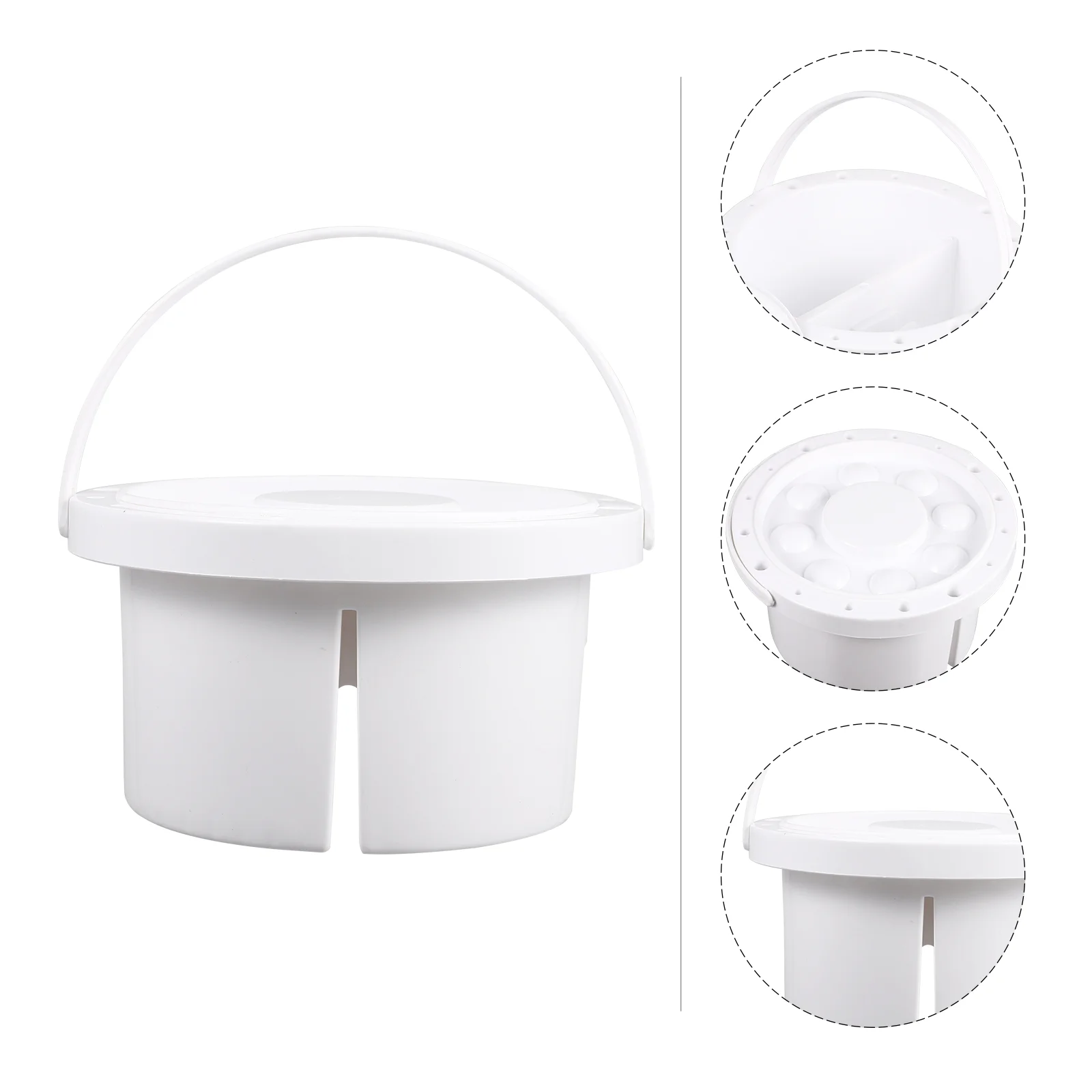 Pencil Holder Paint Brush Bucket for Oil Wash Barrel Mix Washing Container Painting Plastic Basin