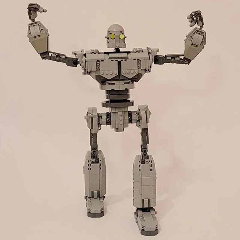 Moc อาคารอิฐภาพยนตร์ที่มีชื่อเสียงรุ่น Iron Giant ทหารเทคโนโลยี Modular Blocks ของขวัญของเล่นคริสต์มาส DIY ชุดประกอบ