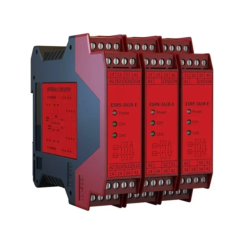 ESR safety relay module PLe / Type 4 2 normally open 1 normally closed /3 normally open 1 normal close output