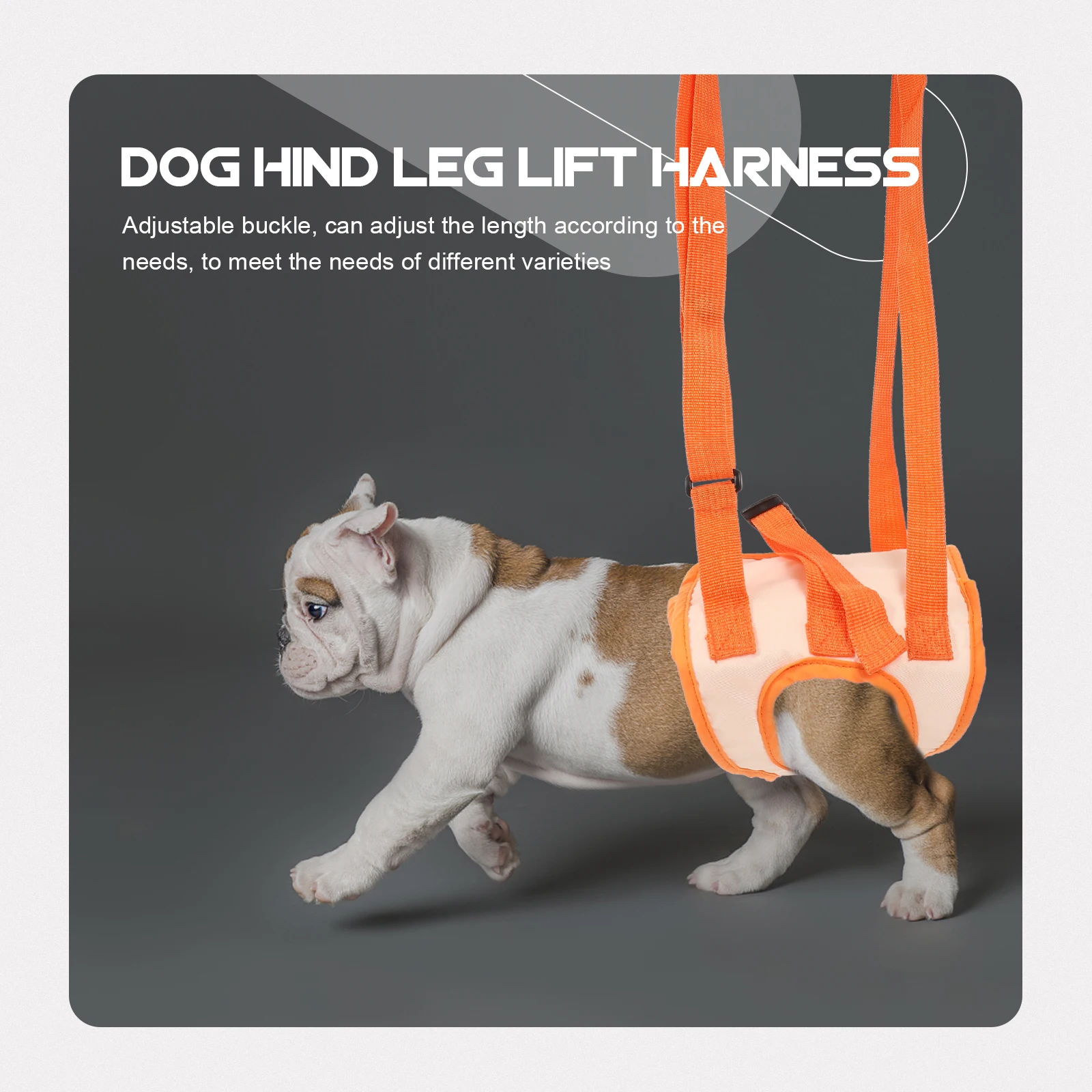

Pet Legs Lift Belt Dog Rehabilitation Support Strap Oxford Cloth Adjustable Walking Aid Disabled Exercising Supply