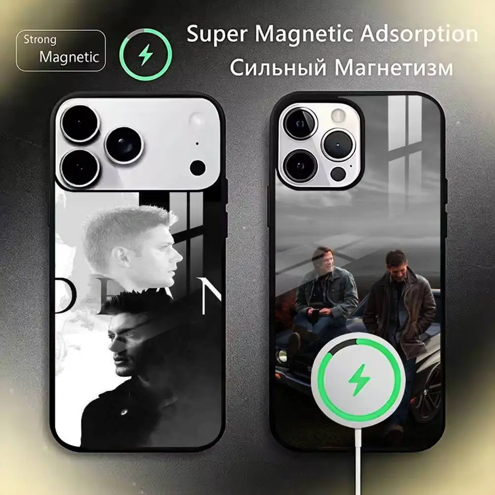 

S-Supernatural Dean W-Winchester Phone Case For iPhone17,16,15,14,13,12,11 Plus,Pro Magnetic For Magsafe Wireless Charging