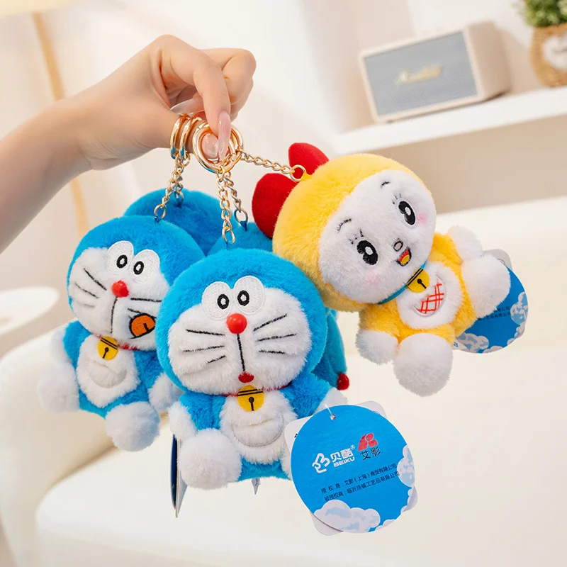 

Оригинальная плюшевая игрушка Doraemon с героями мультфильмов, аниме, улыбающееся плюшевое Doraemon, кукла Дорами, сумка, подвеска, брелок, подарки на день рождения