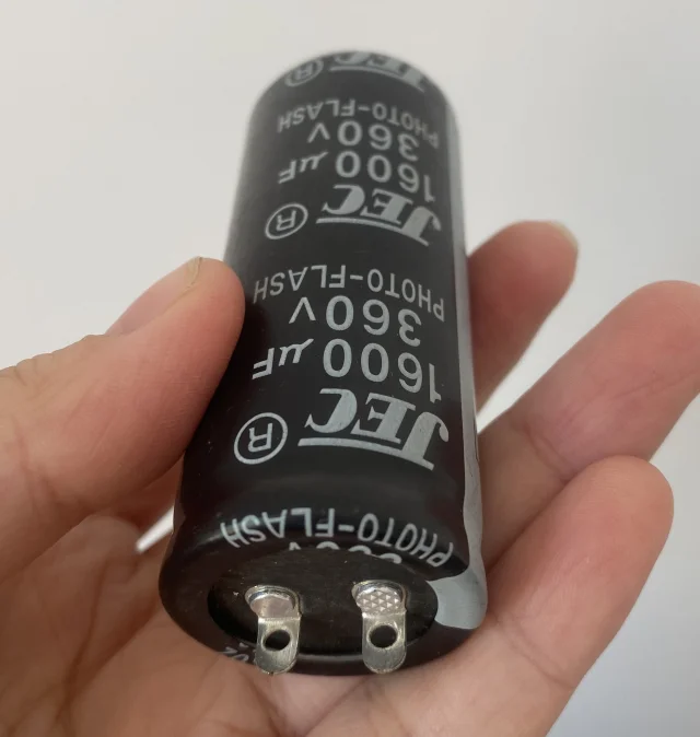 

1pc 360v 1600uf photo flash capacitor 35*60mm