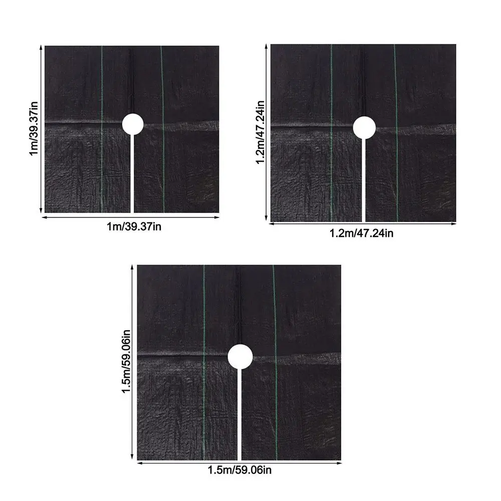 New Reusable Weed Control Fabric Water-permeabl with Holes Tree Mat Grassland Plastic Film - view 6