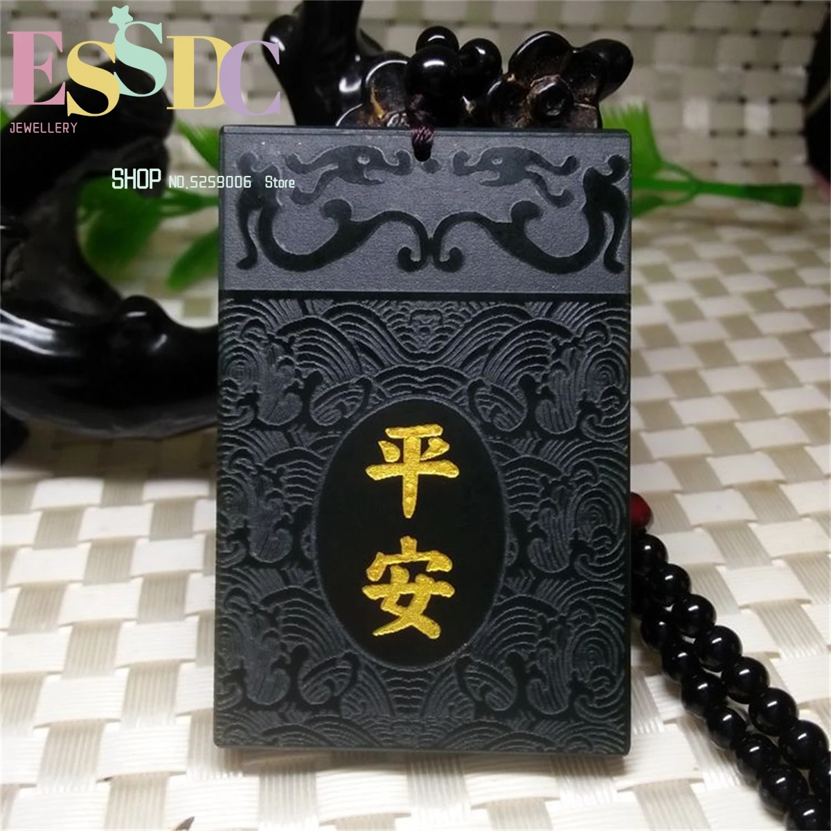 Wholesale Of Natural Hotan Jade And Sapphire Safe Side Brand Pendant Necklace Carving Charm Jewelry Fashion Women Men's Amulet