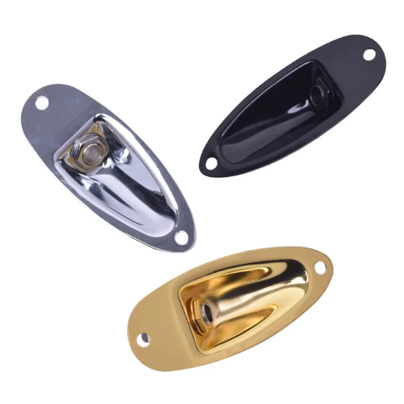 Estilo barco profesional 1/4 "puente de guitarra entrada de salida cromo enchufe para guitarras eléctricas piezas de guitarra