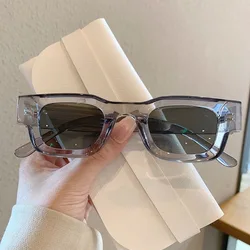 Small Rectangle Sunglasses Women Men Vintage Brand Designer Square Luxury Sun Glasses Shades Female Camber Concave Sunglasses