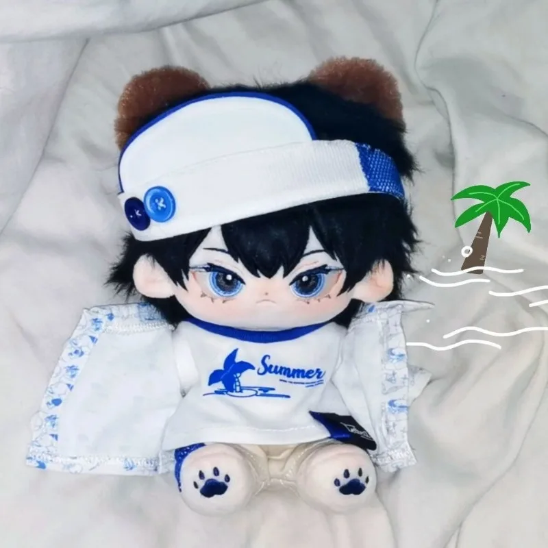 

20CM Anime Haikyuu!! Tobio Kageyama Stuffed Plush Doll with Skeleton Nude Body Cosplay Dress-up Cotton Doll Toys for Kids Gift