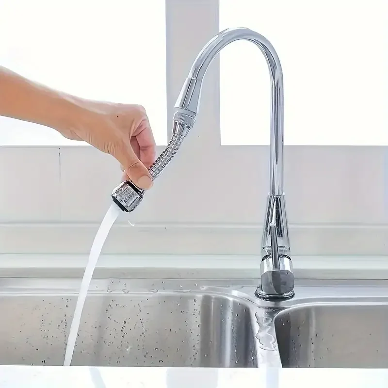 Extended Faucet Water Outlet Splash Proof Faucet Water Saver Kitchen Household Extended Shower Spray Extender Filter