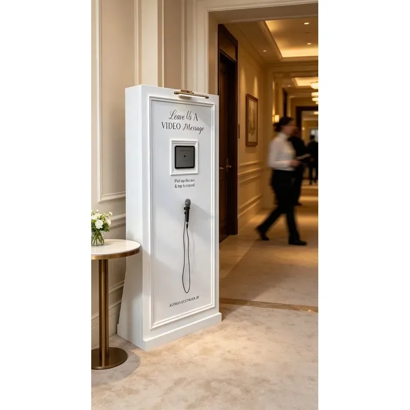Vintage acrylic romantic photo booth props with recording function and removable design, suitable for indoor/outdoor use in