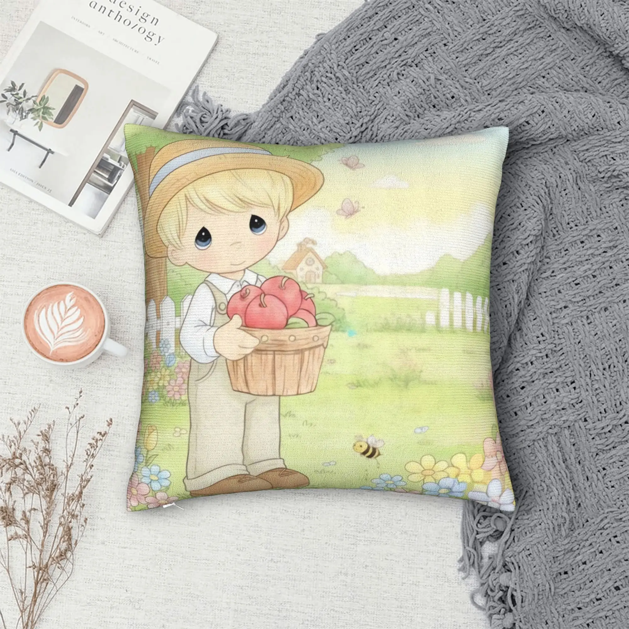 Precious Moments Various Pillow Case  Novelty Pillow Cover Square Pillowcases For Sofa Home Decor
