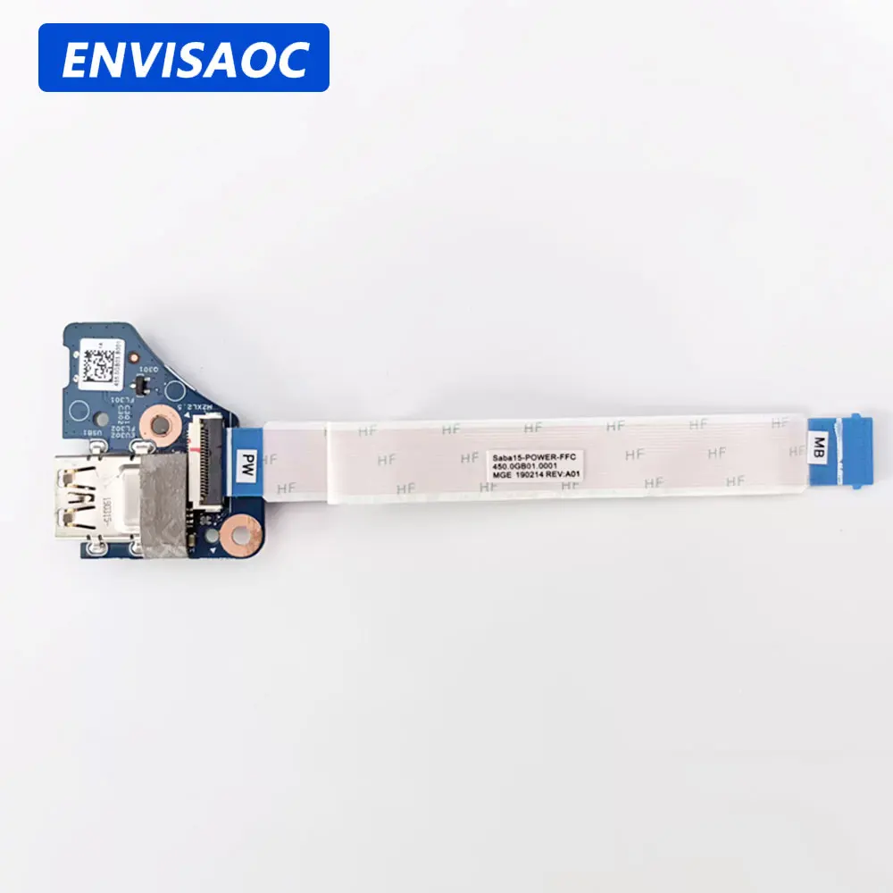 OEM For HP Envy X360 15-DR 15M-DR TPN-W142 15-DS 15M-DS TPN-W143 Laptop USB Jack Port Switch Power Button Board Cable Repairing