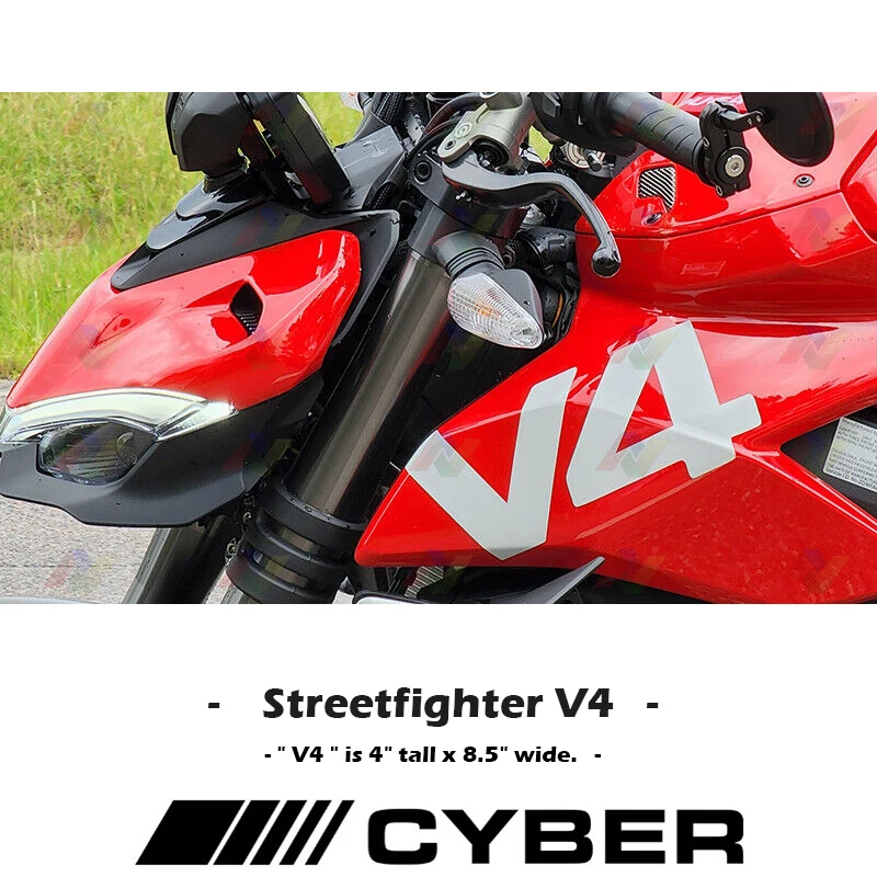 Streetfighter V4 V4S Fairing Left and Right Sticker Decals For Ducati Streetfighter V4 V4S Shell Decal Customization