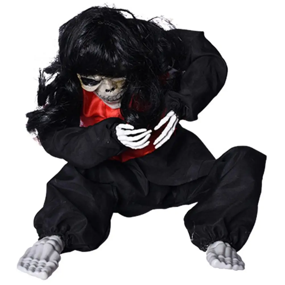 Halloween Decorations Indoor Crying halloween Ornament Voice Control Halloween Trembling Doll Resin Shaking Touch Sensor