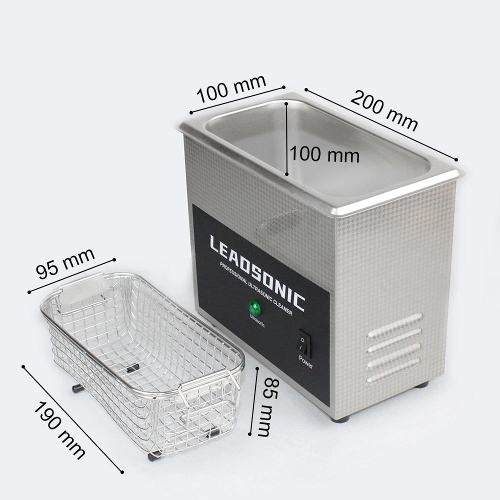 Ultrasonic Cleaner 2L Glasses Cleaner High Frequency Ultrasound Washing Cleanser Bath for Jewelry Glasses Cleaning Machine