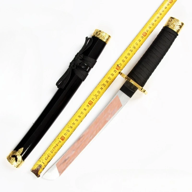 53cm/20.87in Wooden Short Sword Tohken Ranbu Game Peripherals Xiaoye Left Text Model Cosplay Props Boy Toy Sports Ornaments Gift