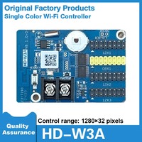 LED Panel Pixel Display HD-W3A Single Color HUB08 HUB12 Controller LED Digital Sign Display Screen With WiFi Control Card