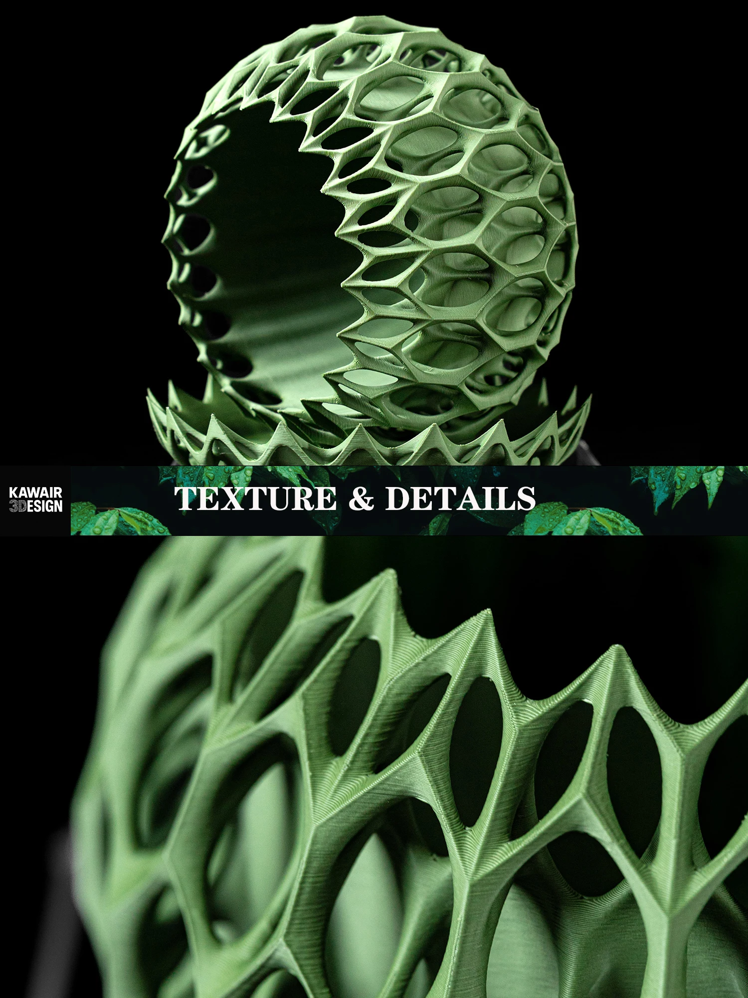 أصيص نباتات عصري بسيط مطبوع ثلاثي الأبعاد - أصيص زهور قابل للتحلل الحيوي لديكور المنزل، هدية مستدامة صديقة للبيئة (Invader)