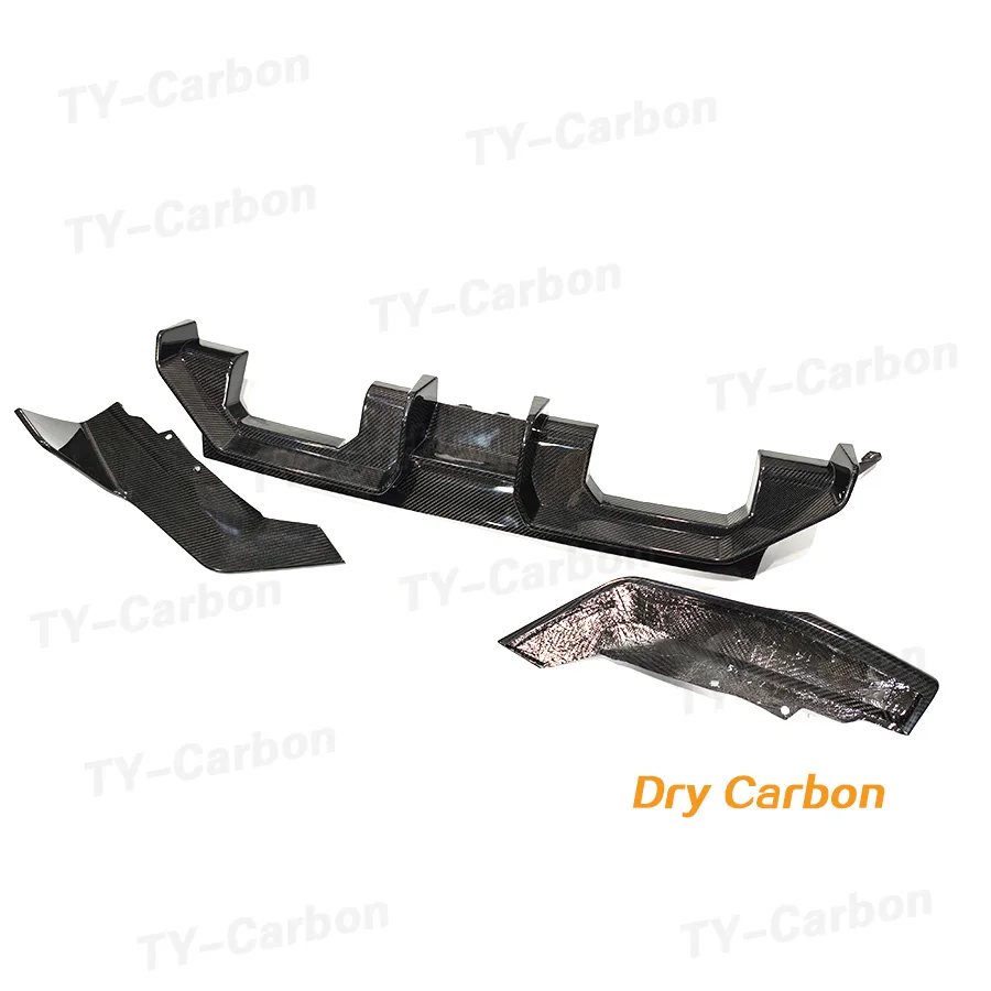 Dry Carbon Fiber Car Rear Bumper Diffuser For BMW 2 Series G87 M2 Coupe Car Rear Diffuser Splitter Lip Bodykits 3 Fins M2 G87 image 3