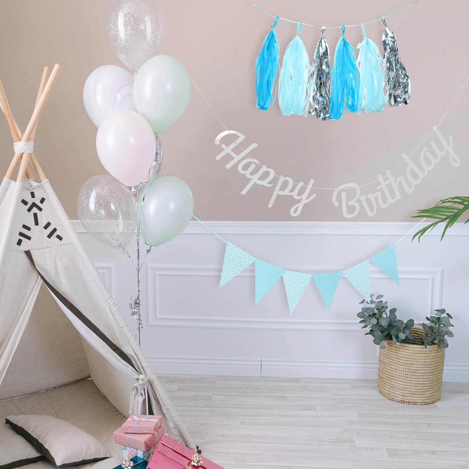 

Birthday Banner Decoration Door Photo The Party Decorations Decorative Hanging Sign Paper Baby