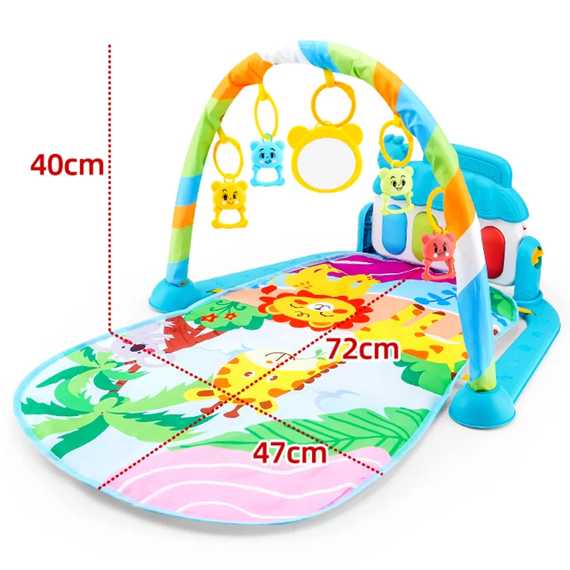 新生児用アクティビティフィットネスジムラック 0-1歳 新生児教育用音楽ペダルピアノ 幼児用おもちゃギフト 母子用品