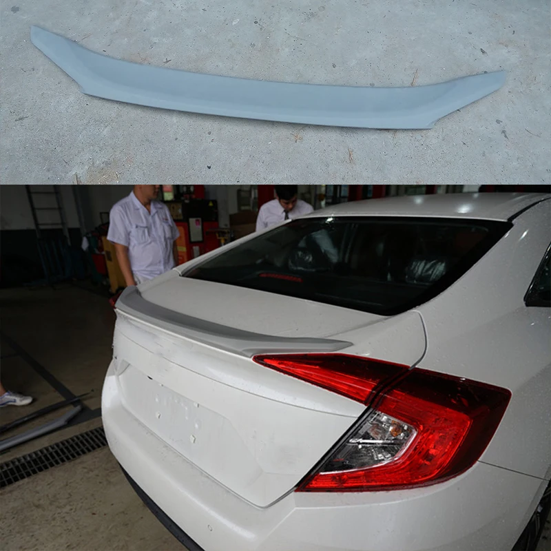 

Unpainted ABS Rear Trunk Wing Spoiler for Hon Da Civic Sedan 2015-2016