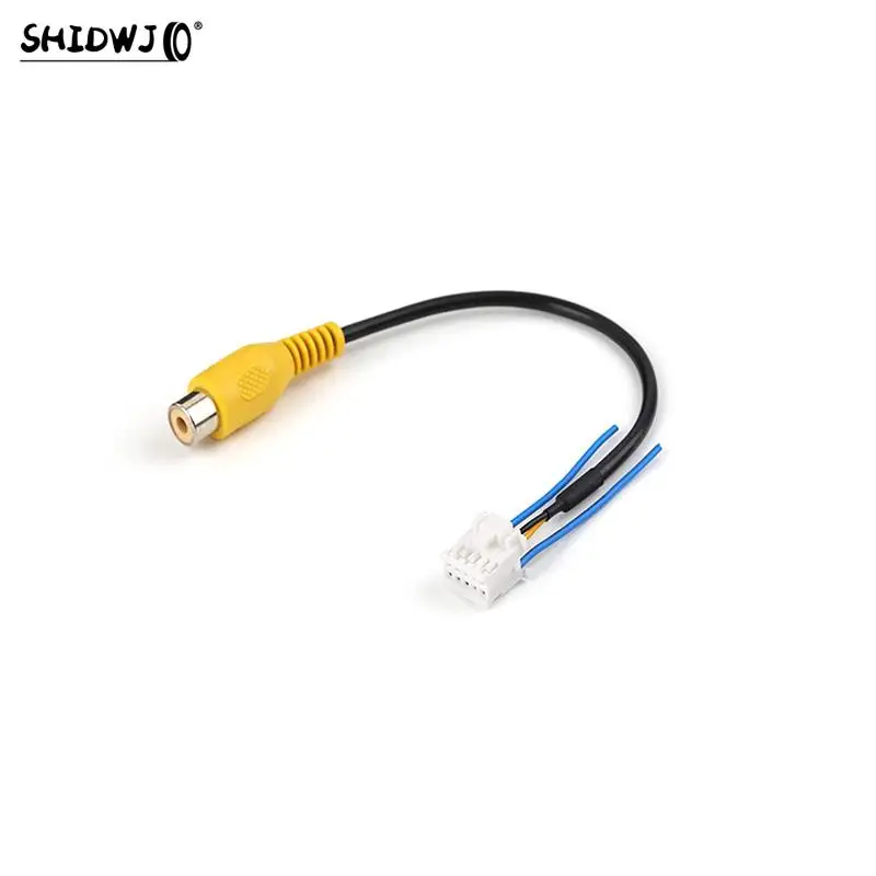 1pc Car RCA Reversing Rear View Cable Adaptor For Car Stereo Radio DVD 10pin Rear View Backup Camera Cable Connector