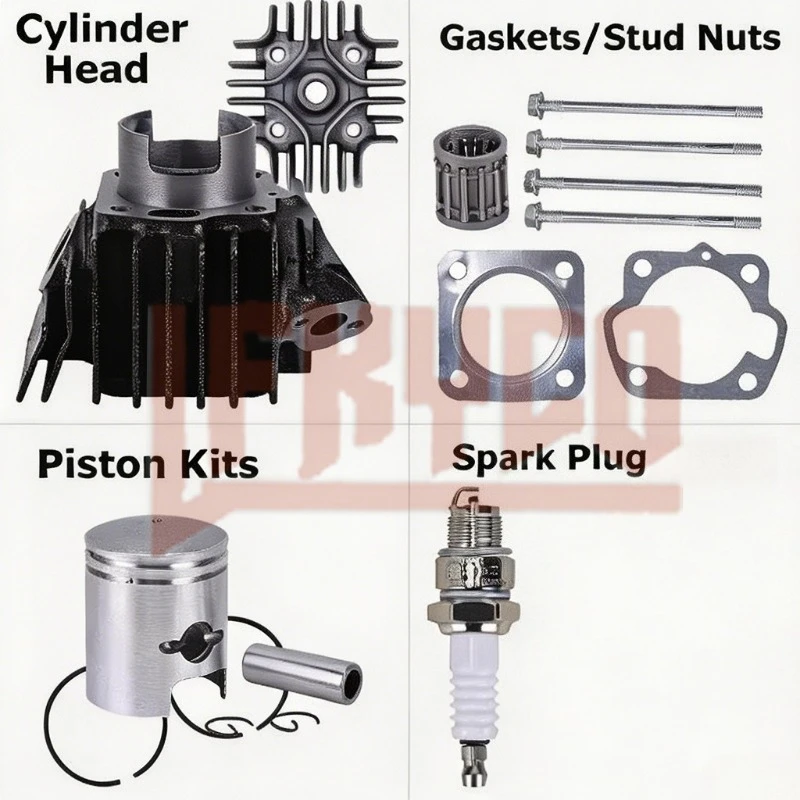 Cylinder Piston Gasket Head Top End Kit Motor For Suzuki LT A50 LT50 JR50 LT Quadrunner 11111-04001 11210-04012-0F0 11141-04000