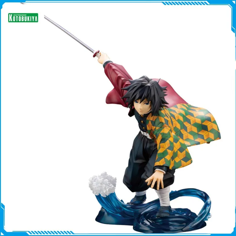 

In Stock Kotobukiya ARTFX J Demon Slayer Kimetsu No Yaiba Tomioka Giyuu Original Anime Figure Model Toys Action Collection Doll