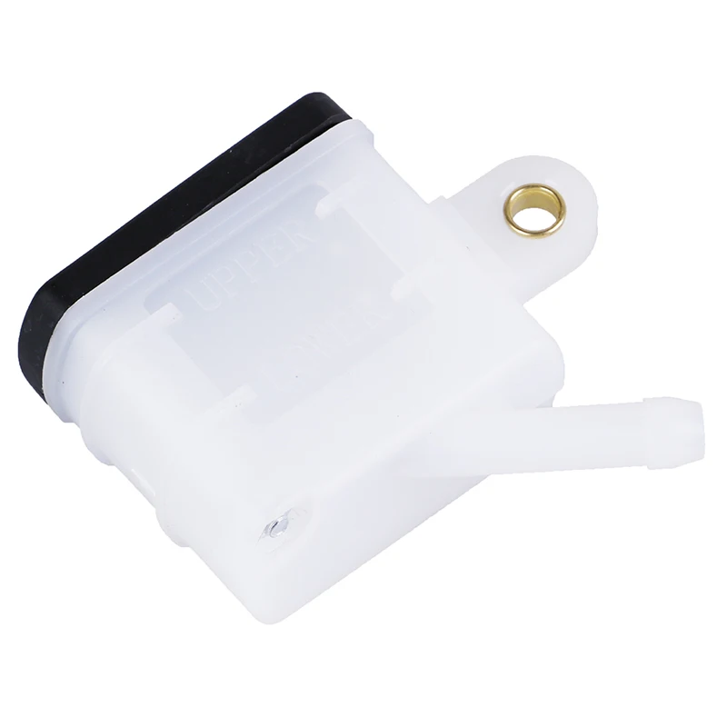 1Pc White Plastic Universal Brake Reservoir Front Fluid Oil Cup Motorcycle Master Cylinder