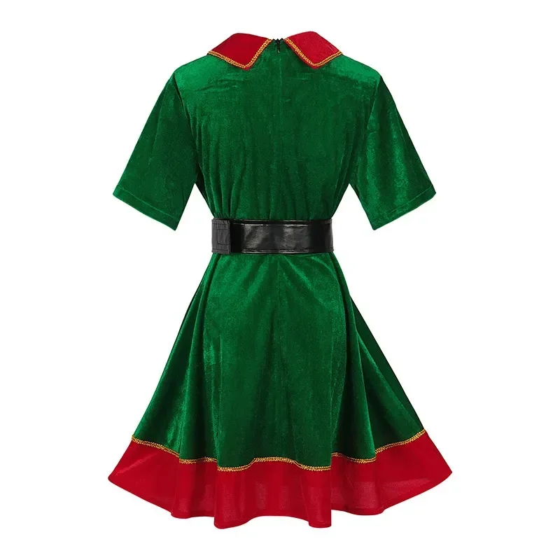 أزياء سانتا كلوز التنكرية العتيقة في العصور الوسطى للنساء ، حفلة عيد الميلاد ، فستان احتفالي ، ملابس المسرح ، لعب أدوار