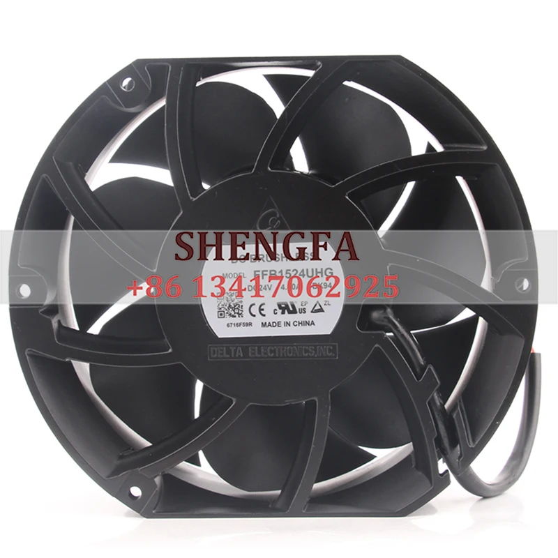 

Delta FFB1524UHG Case Cooling Fan DC24V 4.8A ABB ACS880 172X150X51MM 17CM 17251 Inverter Centrifugal Industrial