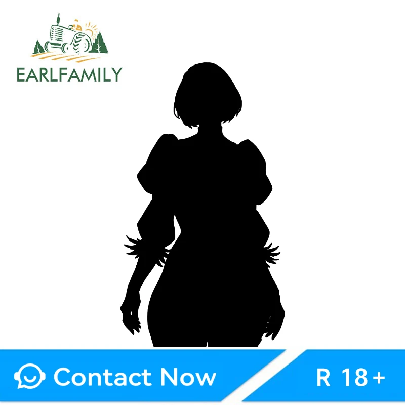 EARLFAMILY Gothic Nier 2b Creative Car Stickers Attractive Creative Windshield Bumpers Decals Scratch-Proof PVC Graffiti Sticker