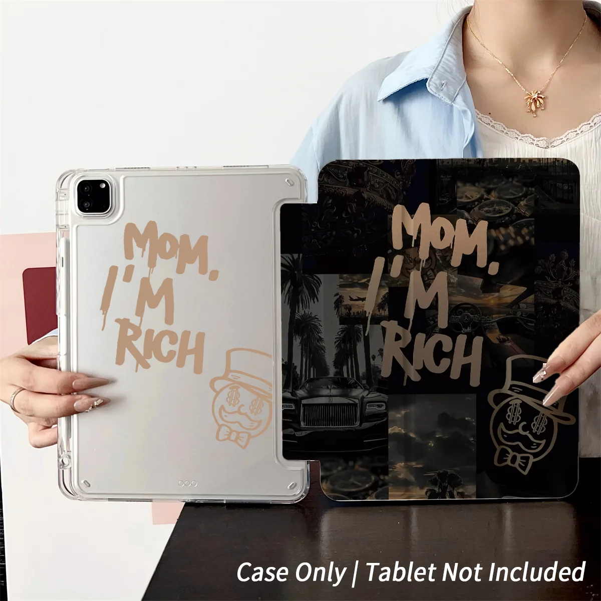 Slim Fit Premium TPU Tablet Cover, Shockproof Durable Lightweight Protective Case for iPad Samsung Huawei Honor Redmi Xiaomi