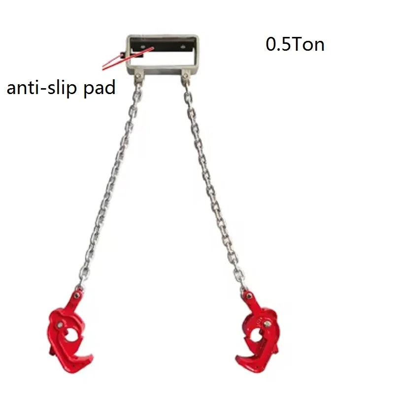 0.5-1Ton Die Forging Iron Drum Lifter Clamp | G80 Chain Sling for Plastic & Oil Barrel Handling