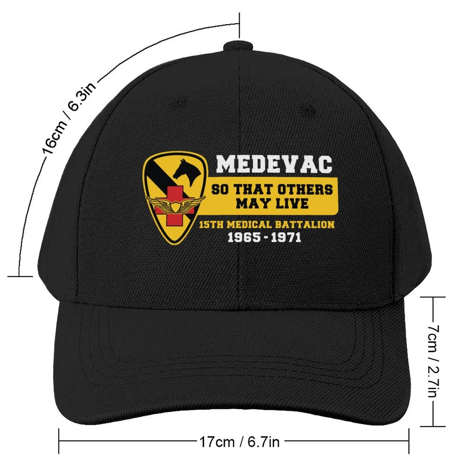 MEDEVAC / 15th MEDICAL BATTALION / 1st Cavalry Division Baseball Cap Hat Baseball Cap Luxury Hat Mens Tennis Women's