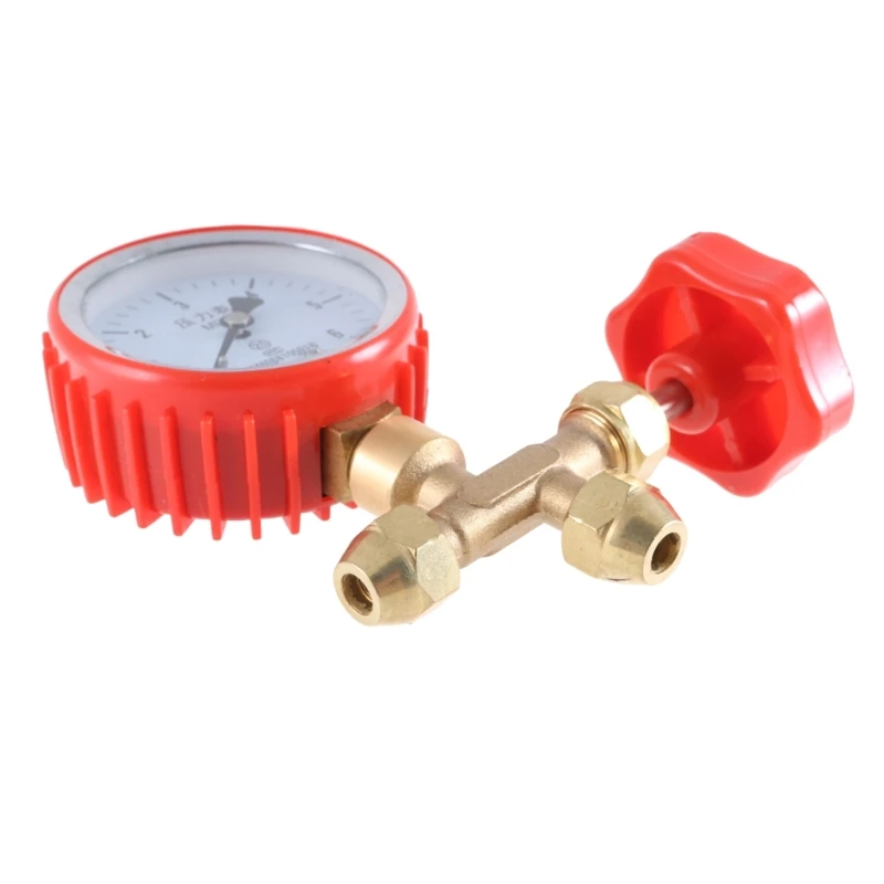 Air Conditioning Pressure Test Gauge HVAC Service Manifold Gauge Precisions Air Conditioner Maintenance Pressure Gauge