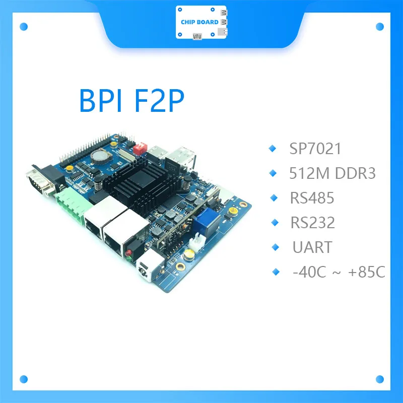 

Новейшая промышленная плата управления Banana PI BPI F2P SunPlus SP7021