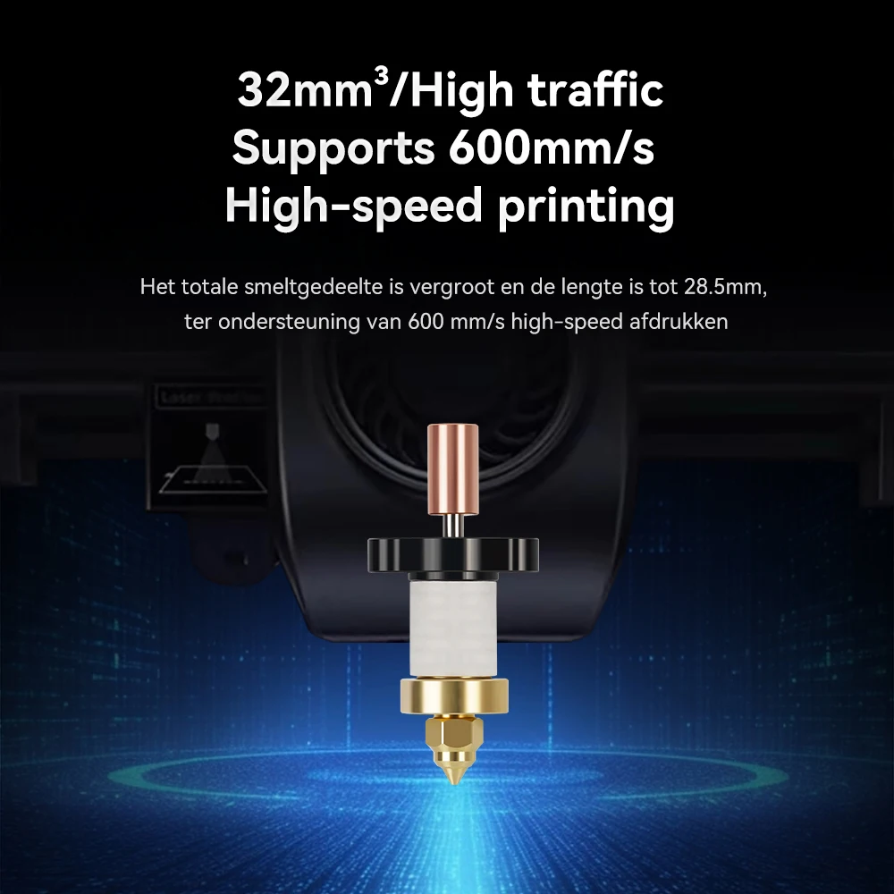 For Creality K1 / K1 Max Hotend Kit Ceramic Heating Block Nozzle 300°C Extruder High Speed For Creality Ender 3 V3 KE Hotend